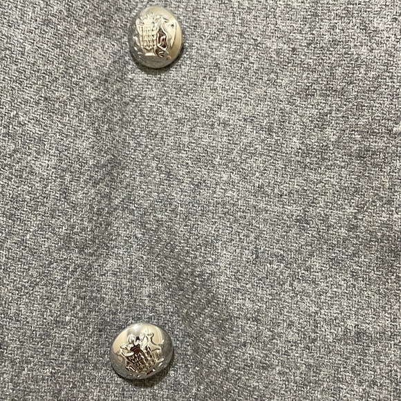 Zara gray military-esque pea coat - Picture 2 of 5